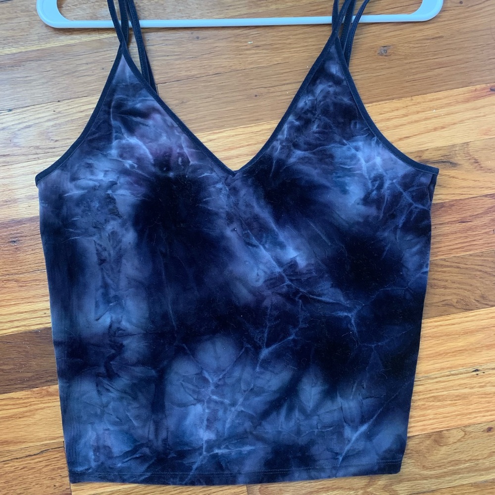 Blue American Eagle velvet tank top